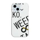 HADAKAGEKKO(WEEP＆TAKE)のビッグWEEP＆TAKEロゴ 2 Clear Smartphone Case