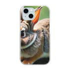 ジャパネットケフィアのニンジンの守護神ウサギ(小物) Clear Smartphone Case
