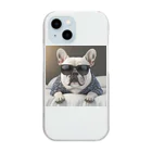 SI-SAAのおやすみBOSS犬 Clear Smartphone Case