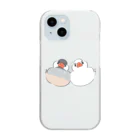 akieda hiromiのなかよし文鳥 Clear Smartphone Case