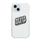 NORI＠fujiyamaのNever Give Up Clear Smartphone Case