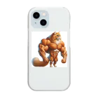 マッスルアニマルのねこマッチョ Clear Smartphone Case