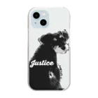 jastice1037の見返り犬ジャスティス Clear Smartphone Case