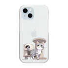 チェリモヤのねこタワー の 猫 Clear Smartphone Case