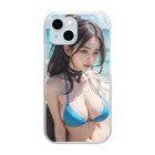 AI美女グラビアアートのAI美女グラビア３ Clear Smartphone Case