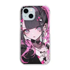 ぴよ♡のピンク髪女の子 Clear Smartphone Case