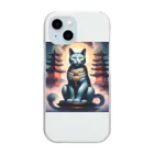 ねむねこのお店の大仏風猫 Clear Smartphone Case