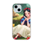 ぴよぴよショップの森の白雪姫 Clear Smartphone Case