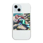 ぴよぴよショップの人魚姫のお昼寝 Clear Smartphone Case