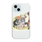 イラストレータ　佐野早津紀グッズの佐野早津紀　猫　XYZ　 Clear Smartphone Case