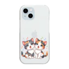 チェリモヤのねこコーラス 08 Clear Smartphone Case