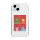 dakerosaのNew生命証明写真~赤~ Clear Smartphone Case