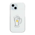 A-Kdesignのbeer love① クリアスマホケース