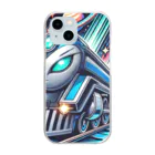 鉄道サークルNGO　レールの響きオリジナルズのSuper Express 峠SLVer Clear Smartphone Case