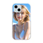 Ayumi_Mumeiの魅惑の白人美女アイリス Clear Smartphone Case