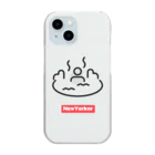 brwild7のニューヨーカー入浴（温泉） Clear Smartphone Case