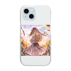 花束娘のDreaming in a Field of Sunflowers Clear Smartphone Case