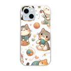 lanboの猫ちゃん大家族 Clear Smartphone Case