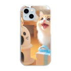 ののちゃんの猫ちゃん Clear Smartphone Case