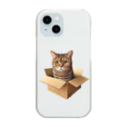 猫の小梅お嬢さんの小梅ちゃん　箱猫 Clear Smartphone Case
