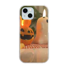 ほがぴーのハロウィンキャンドル Clear Smartphone Case