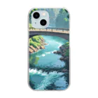 enodeaouの川の水と橋 Clear Smartphone Case