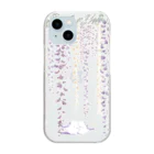 rina_suzuriのもふもふシマエナガ　藤　クリアスマホケース Clear Smartphone Case