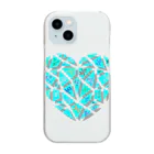 LalaHangeulのひび割れたハート ~ハングルデザイン~ 改訂版 Clear Smartphone Case