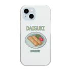 猫と釣り人のハルマキ(ドット絵) Clear Smartphone Case