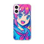 alwayschigeの「ネオンヒロイン・エクスプレス」 Clear Smartphone Case