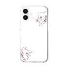 かわいいね本舗のメンヘラうさぎねこ Clear Smartphone Case