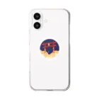 辻井名人の神社巡りの辻井名人の神社巡り（白文字）１ Clear Smartphone Case