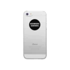 Mediumbuddha Sound WorksのMediumbuddha Sound Works Round Logo Black Clear Smartphone Case