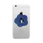 南極のペンギン（宇宙） Clear Smartphone Case