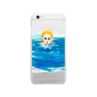 真夜中の手がみのin the pool clear Clear Smartphone Case