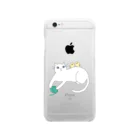 inocoの猫と小鳥 Clear Smartphone Case