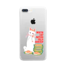 sasabeerのエビとシロネコ Clear Smartphone Case