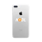 CryptoCurrencyCircleのHODLシリーズ(BTCロゴ) Clear Smartphone Case