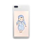 あんころもちのほっぺたもちこ Clear Smartphone Case