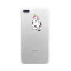 天使のやすらぎのユニコーン　ほろよいこんこん Clear Smartphone Case