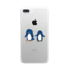 おんごショップの色のついたうろおぼえのペンギン Clear Smartphone Case
