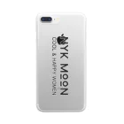 NYK MOON.factoryのNYK MOON logo Clear Smartphone Case