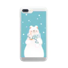 仔飴のpolar bear Clear Smartphone Case