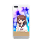 塩バニラチャンネルのバニラアイス（青） Clear Smartphone Case