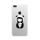 ヤシマロパのしょっぷの🐼パンダガール iPhone6-plus・7-plus用 Clear Smartphone Case