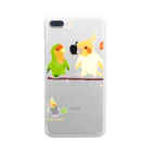 LittleLoroのCotolyrica ルチノーオカメインコとラブバード コザクラインコ Clear Smartphone Case