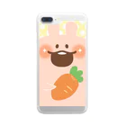 chackmo@かまってウサちゃんのchackmo ウサ Clear Smartphone Case