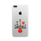 ＯＫダイレクト　powered by SUZURIのI LOVE LesPaul クリアスマホケース