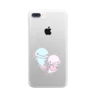 都愛ともかのかわいいウーパールーパー Clear Smartphone Case