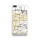 鳥とアンブレラのcurve / abstract Clear Smartphone Case